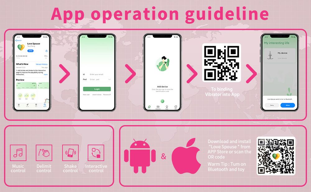 Wireless Love Egg Vibrator (app control included)